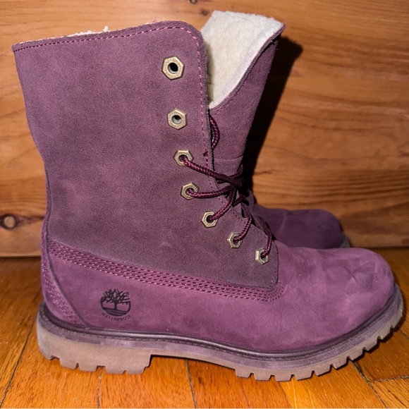 Timberland Womens Jayne Fleece Fold-Down Boot - Picture 2 of 5